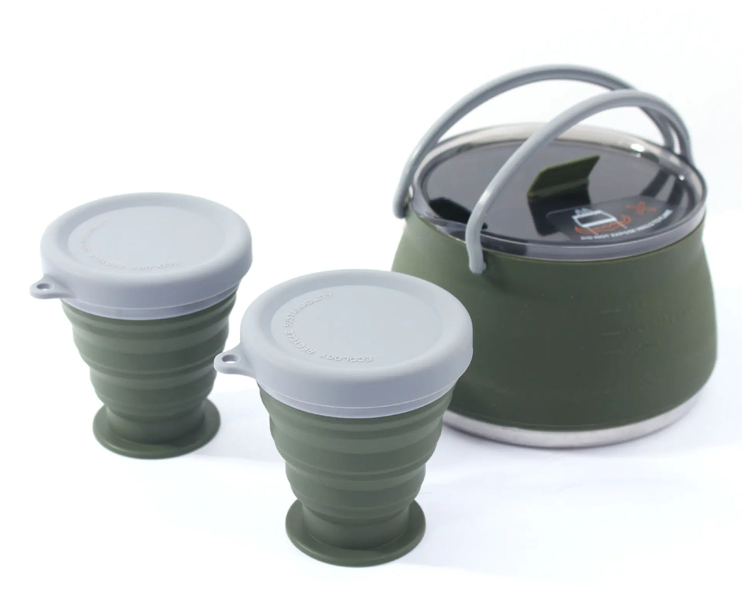 New Outdoor Camping Folding Pot - Silicone Cookware Set